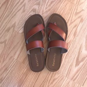 Tan sandals